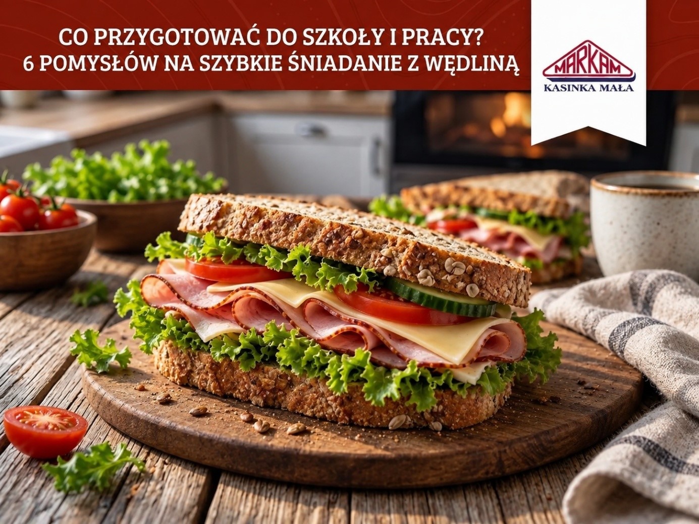 Co przygotować do szkoły i pracy? 6 pomysłów na szybkie śniadanie z wędliną.